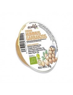 Crema de hummus de garbanzos vegan de Ecolife Food, 50 gramos