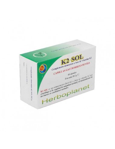 K2 Sol de Herboplanet, 48 cápsulas