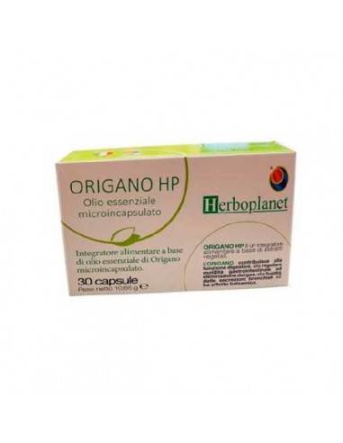 Orégano Hp aceite esencial de Herboplanet, 30 cápsulas