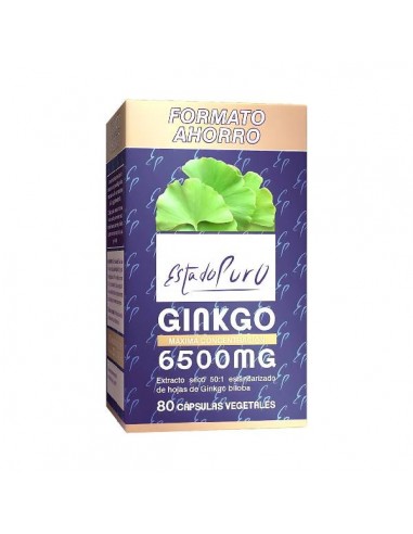 Ginkgo 6500mg Estado Puro de Tongil, 80 cápsulas