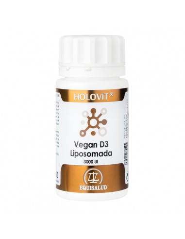 Holovit Vegan D3 Liposomada 3000 UI de Equisalud, 50 cápsulas