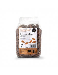 Almendras tostadas con piel BIO de Oleander, 200 gramos