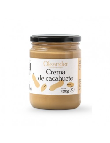 Crema de cacahuete tostado ECO de Oleander, 400 gramos