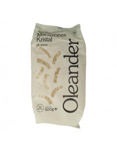 Macarrones Kristal de arroz BIO de Oleander, 500 gramos