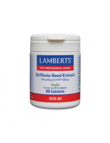 Extracto de semillas de Grifonia 5HTP 100mg de Lamberts, 60 cápsulas