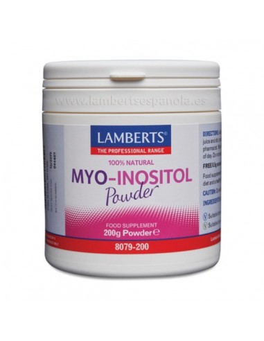 MYO INOSITOL en polvo de Lamberts, 200 gramos