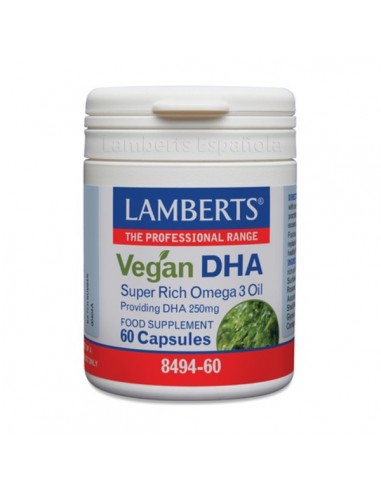 DHA Vegano de Lamberts, 60 cápsulas