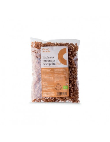 Espirales integrales de espelta BIO de Casa Amella, 250 gramos