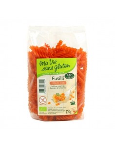 Fusilli de lentejas rojas BIO de Ma Vie Sans Gluten, 250 gramos