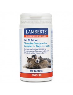 Glucosamina masticable para perros y gatos de Lamberts, 90 comprimidos
