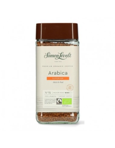 Arábica café soluble BIO de Simon Levelt, 100 gramos