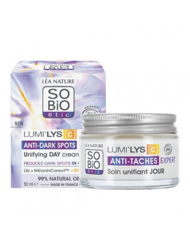 Crema de día antimanchas de SO'BiO étic, 50 mililitros