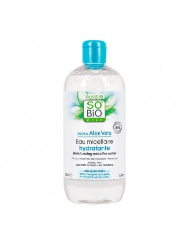 Agua micelar hidratante con aloe vera de SO'BiO étic, 500 mililitros