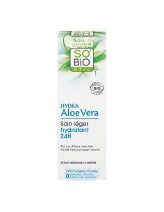 Crema ligera hidratante con aloe vera de SO'BiO étic, 50 mililitros