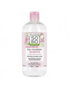 Agua micelar calmante con aloe vera y rosas de SO'BiO étic, 500 mililitros