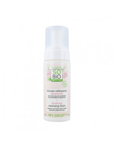 Espuma limpiadora hipoalergénica de SO'BiO étic, 150 mililitros