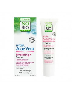 Sérum hidratante hipoalergénico con aloe vera de SO'BiO étic, 30 mililitros