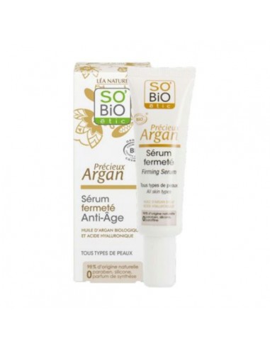 Sérum facial reafirmante antiedad de SO'BiO étic, 30 mililitros
