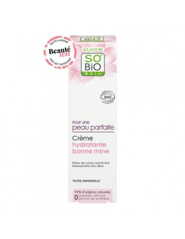 Crema hidratante iluminadora de SO'BiO étic, 40 mililitros