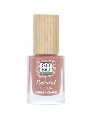 Pintauñas natural tono rosa peonía de SO'BiO étic, 11 mililitros