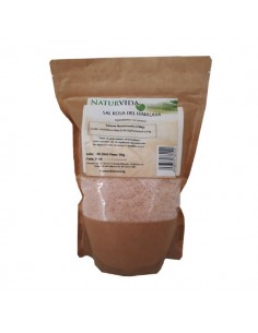 Sal rosa del Himalaya de Naturvida, 500 gramos
