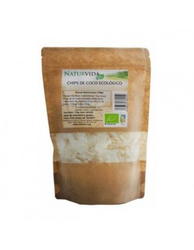 Chips de coco BIO de Naturvida, 150 gramos