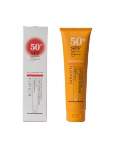 Crema solar corporal resistente al agua SPF 50+ de Bioearth, 150 mililitros