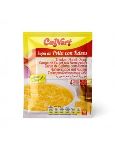 Sopa de pollo con fideos de Calnort, 66 gramos