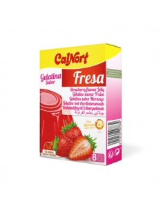 Gelatina sabor fresa de Calnort, 85 gramos