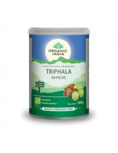 Triphala en polvo ECO de Organic India, 100 gramos