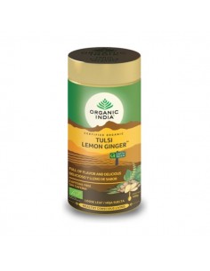 Tulsi infusión lemon ginger de Organic India, 100 gramos