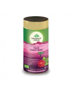 Tulsi infusión sweet rose de Organic India, 100 gramos