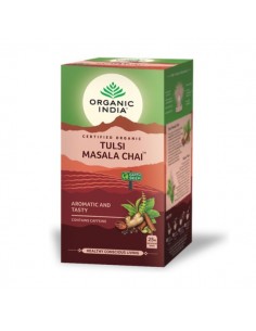 Tulsi infusión masala chai BIO de Organic India, 25 unidades