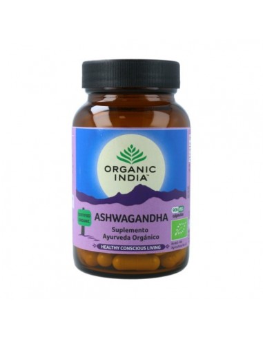 Ashwagandha de ayurveda BIO de Organic India, 90 cápsulas
