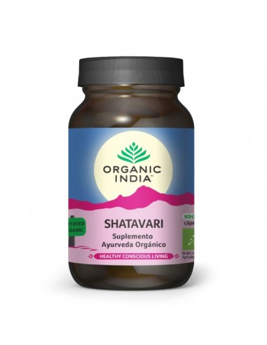 Shatavari de ayurveda BIO de Organic India, 90 cápsulas