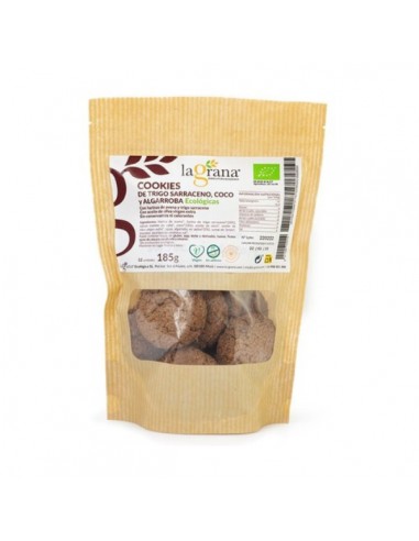 Cookies de trigo sarraceno ECO de La Grana, 185 gramos