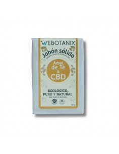 Jabón sólido CBD con árbol de té de WeBotanix, 100 gramos