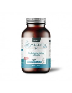 Fórmula triple magnesio de WeBotanix, 120 cápsulas