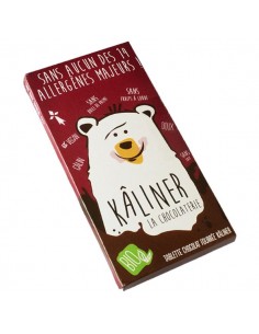 Chocolate relleno original BIO de Kaliner, 100 gramos