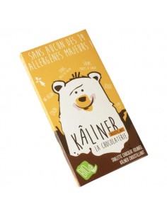 Chocolate relleno crunchy BIO de Kaliner, 100 gramos